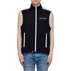 Palm Angels Classic Logo Lightweight Vest in Black size 46 Medium - NWT $930